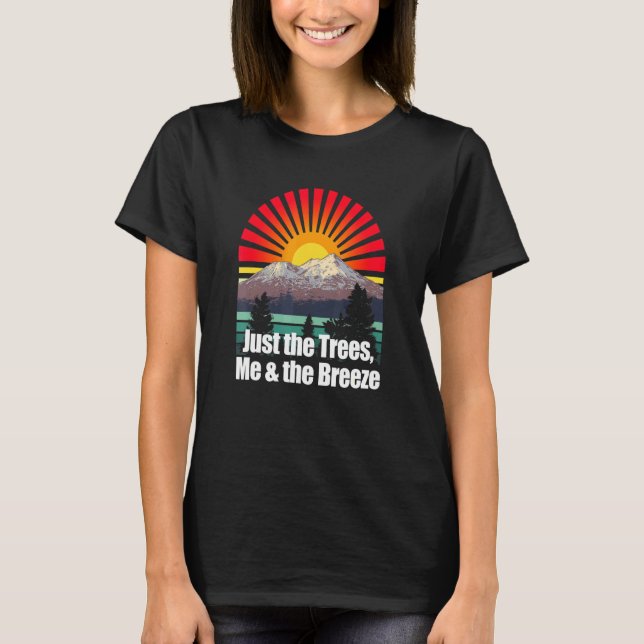 T-shirt Juste Les Arbres Moi Le Breeze Camper Introvert Ca (Devant)