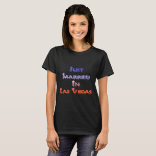 T-shirt Juste marié dans le style de couronne de Las Vega