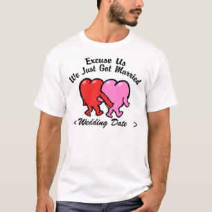 T-Shirt Juste Marié (Date Mariage)