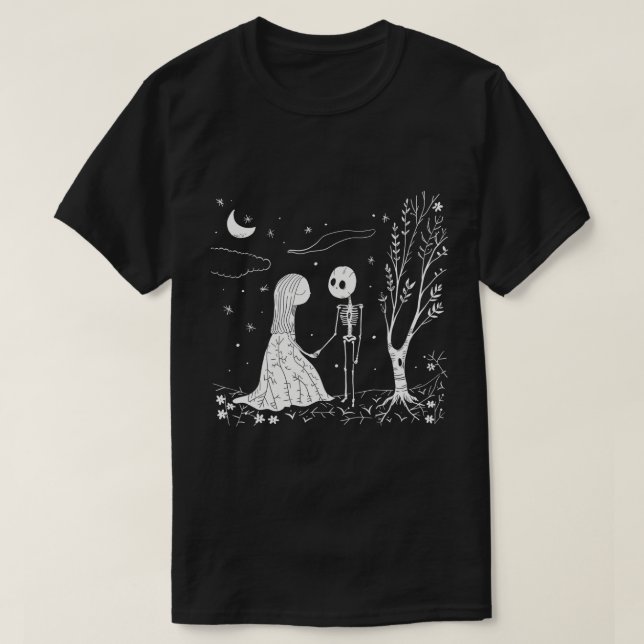 T-shirt Juste marié drôle lune de miel (Design devant)