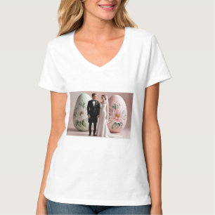T-shirt Juste marié - Mariée mignonne et mariée