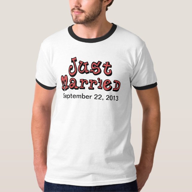 T-shirt Juste marié personnalisable (Devant)