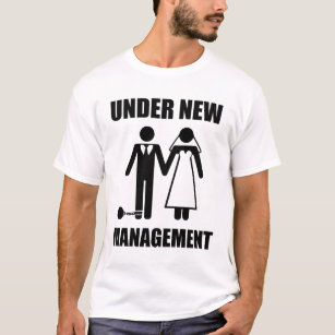 T-shirt Juste marié, sous la nouvelle gestion