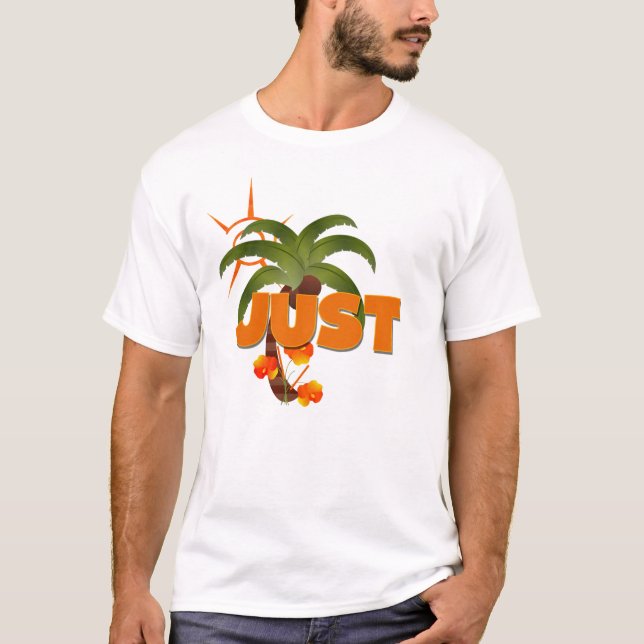 T-shirt JUSTE marié Tropical (Devant)