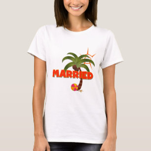 T-shirt Juste MARIÉ Tropical