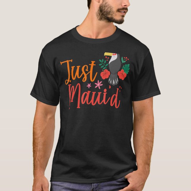 T-shirt Juste Maui Hawaii Lune de miel Hubby Wifey Matchin (Devant)