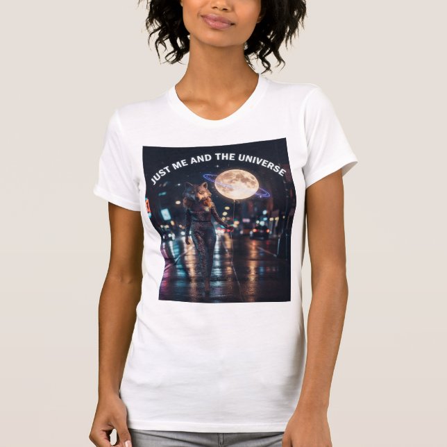 T-shirt Juste Moi Et L'Univers (Devant)