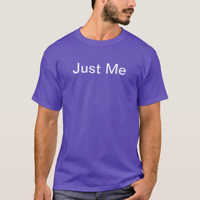 T-shirt Juste moi pourpre (Devant)