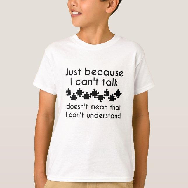 T-shirt Juste parce que je ne peux pas parler (Devant)