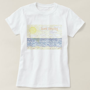 T-shirt Juste pour la plage