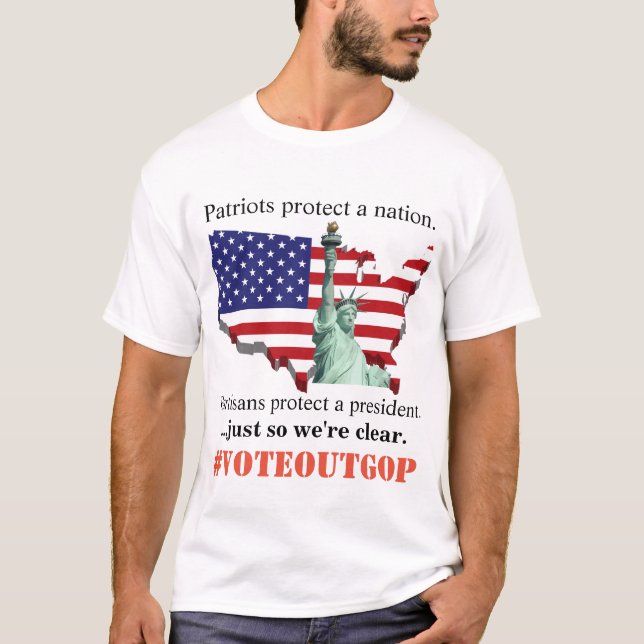 T-shirt ...juste pour que nous soyons clairs VOTE OUT GOP (Devant)