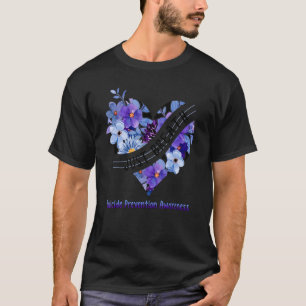 T-shirt Juste Respirer Prévention Suicide Coeur de sensibi