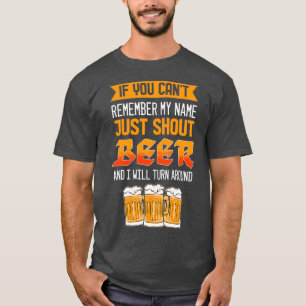T-shirt Juste Shout Bière Pour Les Amateurs De Bières
