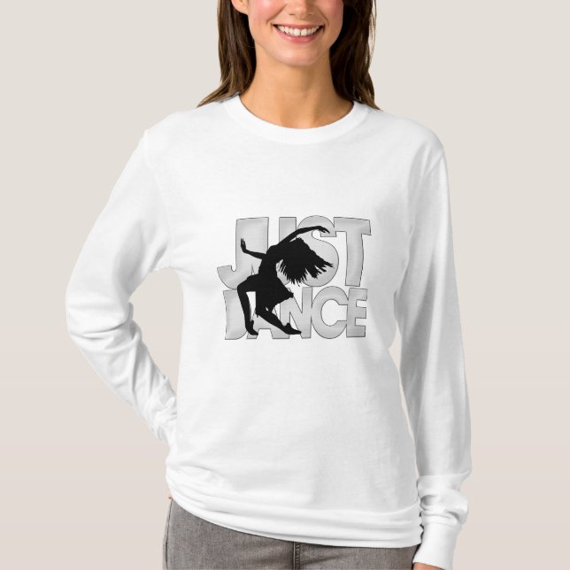 T-shirt Juste silhouette de danse (Devant)