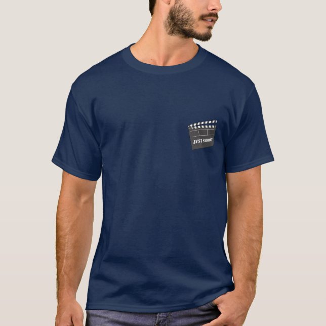 T-shirt Juste Tirer Clapperboard (Devant)