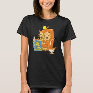 T-shirt Juste UN Autre Chapitre Mignon Hibou Lisant Un Liv