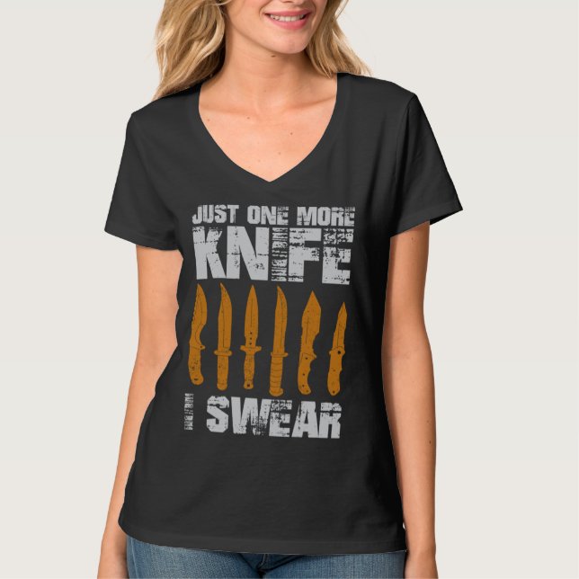 T-shirt Juste Un Autre Couteau Je Jure (Devant)