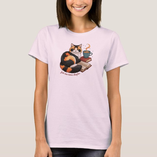 T-Shirt "Juste un chapitre de plus" chat personnal (Devant)