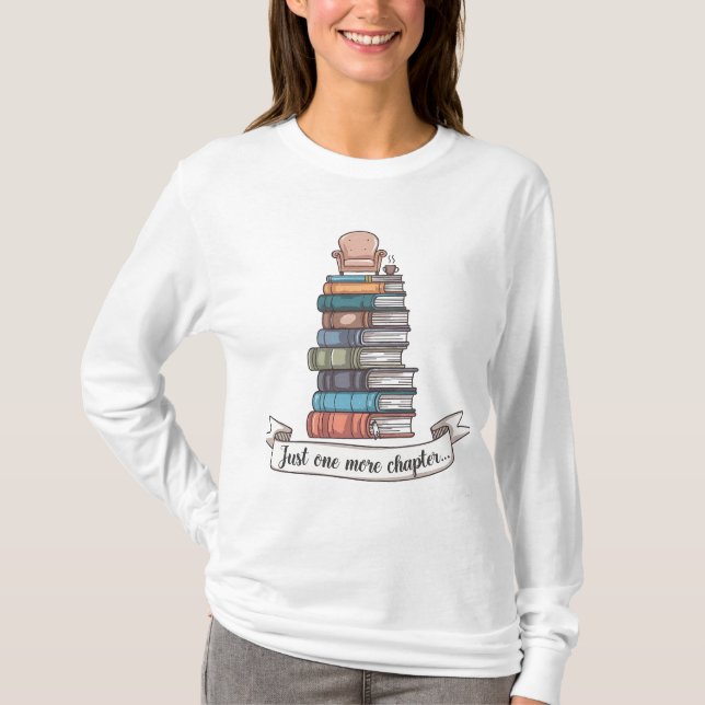 T-shirt Juste un chapitre de plus - Conception de livre co (Devant)