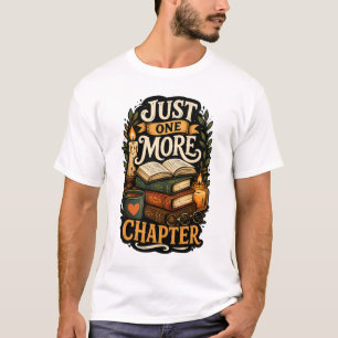 T-shirt Juste un chapitre de plus Pile de livres vintage