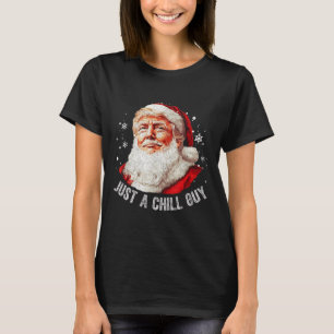 T-shirt Juste un enfant Noël drôle Père Noël Trump Noël
