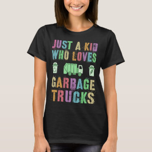 T-shirt JUSTE UN ENFANT QUI AIME LES CAMIONS D'ENFER Sauve