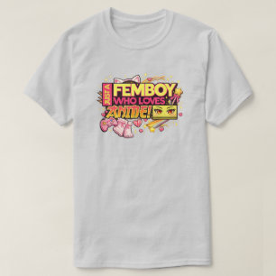 T-shirt Juste un femboy qui aime l'anime Gamer Kawaii