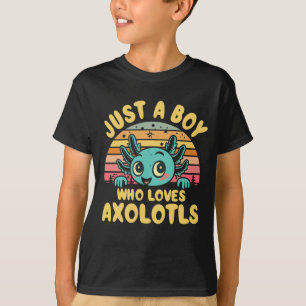 T-shirt Juste un garçon qui aime Axolotls