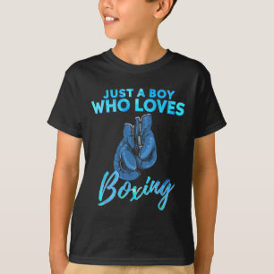 T-shirt Juste Un Garçon Qui Aime Boxer Boxing Don Pour Gar