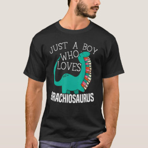 T-shirt Juste Un Garçon Qui Aime Brachiosaurus Paléontolog