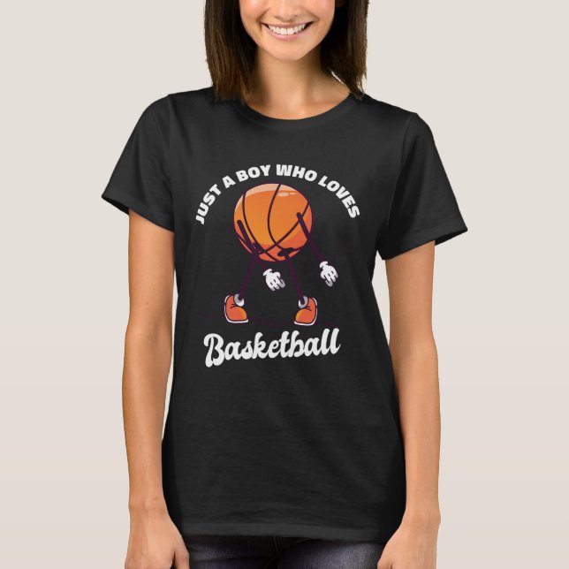 T-shirt Juste Un Garçon Qui Aime Bysketbyll - Bysketbyll G (Devant)