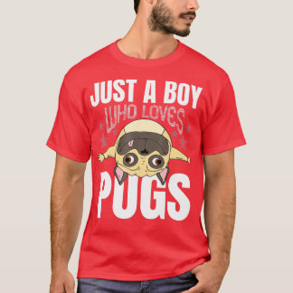 T-shirt Juste un garçon qui aime Carlins Amoureux des chie