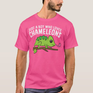 T-shirt Juste Un Garçon Qui Aime Chameleons