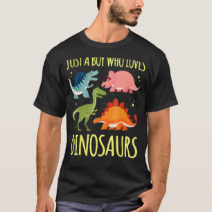T-shirt Juste un garçon qui aime Dinosaures Science Paleon
