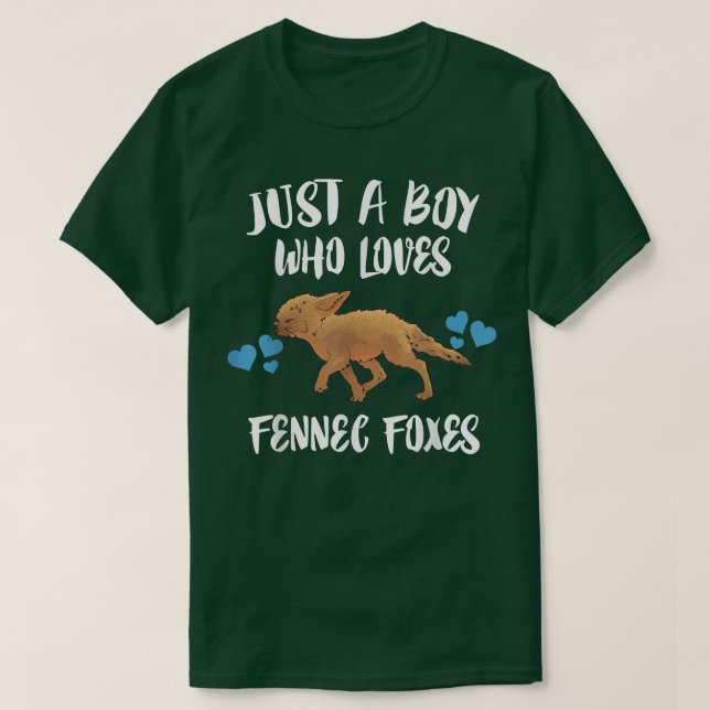 T-shirt Juste un garçon qui aime Fennec Foes Amoureux des  (Design devant)