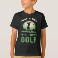 Juste un garçon qui aime Golf Club Golfing enfants