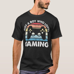 T-shirt JUSTE UN GARÇON QUI AIME JOUER JEU Drôle Vidéo Jeu