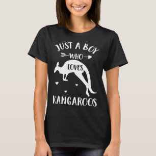 T-shirt Juste un garçon qui aime Kangaroos Kangaroo