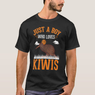 T-shirt Juste un garçon qui aime Kiwis Boy Kiwi Bird