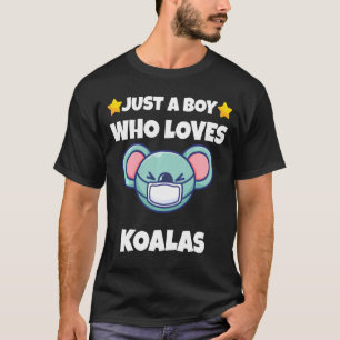 T-shirt Juste un garçon qui aime Koalas Koala portant un v