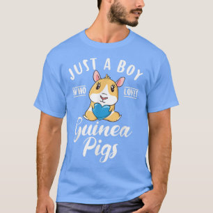 T-shirt Juste un garçon qui aime la Guinée Cochon mignonne