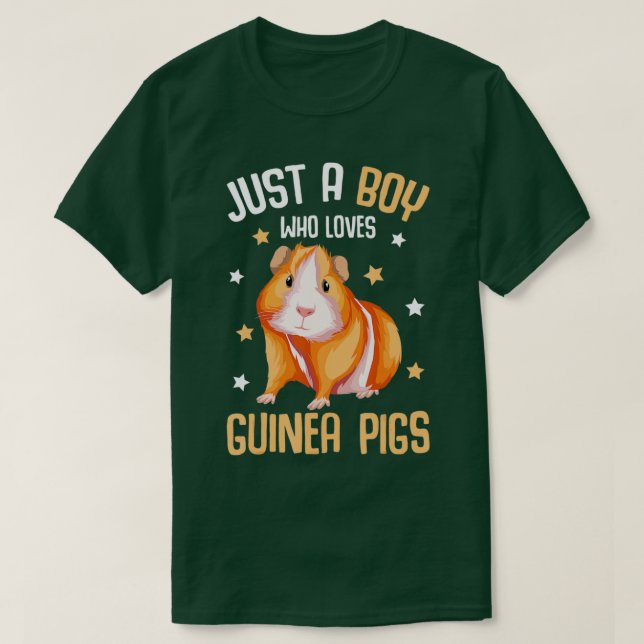 T-shirt Juste un garçon qui aime la Guinée Cochons Enfants (Design devant)