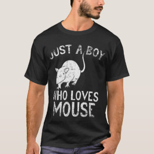 T-shirt Juste un garçon qui aime la souris