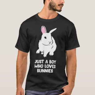 T-shirt Juste un garçon qui aime lapins lapin lapin lapin