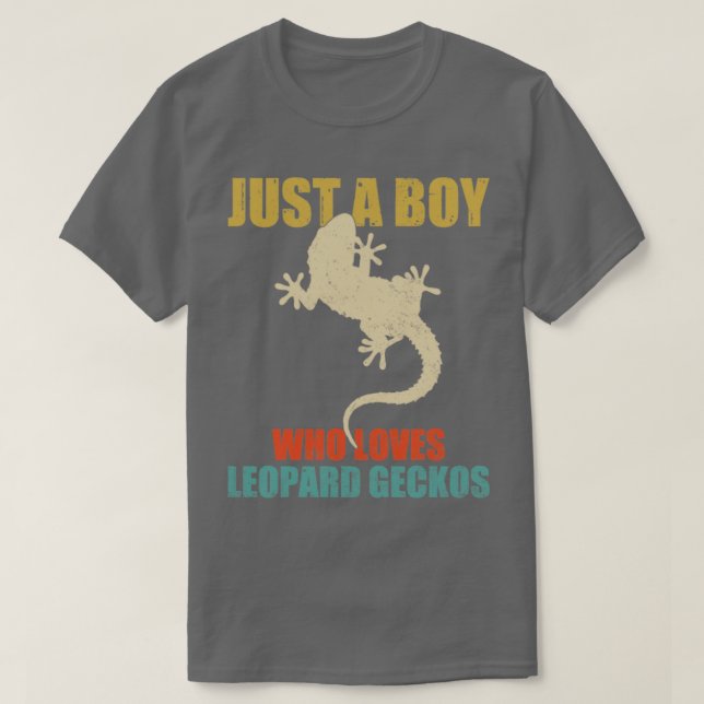 T-shirt Juste Un Garçon Qui Aime Le Léopard Geckos (Design devant)