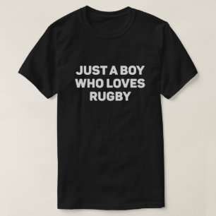 T-shirt Juste un garçon qui aime le rugby