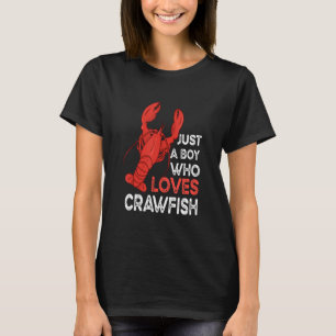 T-shirt Juste Un Garçon Qui Aime L'Écrevette Poisson Fruit