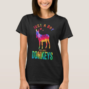 T-shirt Juste un garçon qui aime les ânes âne âne âne âne