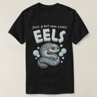 T-shirt Juste un garçon qui aime les anguilles Kawaii Vie