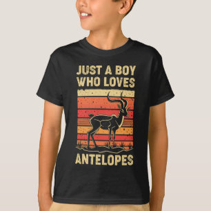 T-shirt Juste Un Garçon Qui Aime Les Antelopes